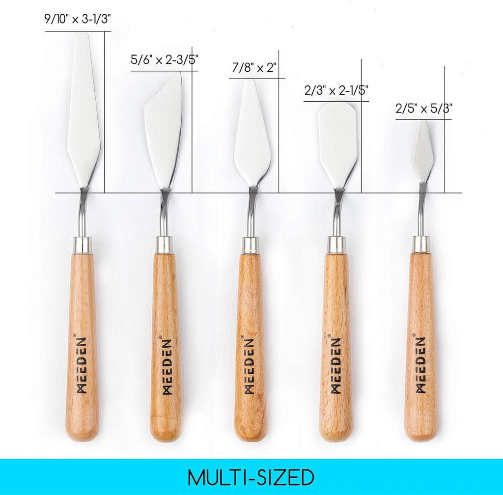 MEEDEN, Palette Knife set 5pcs