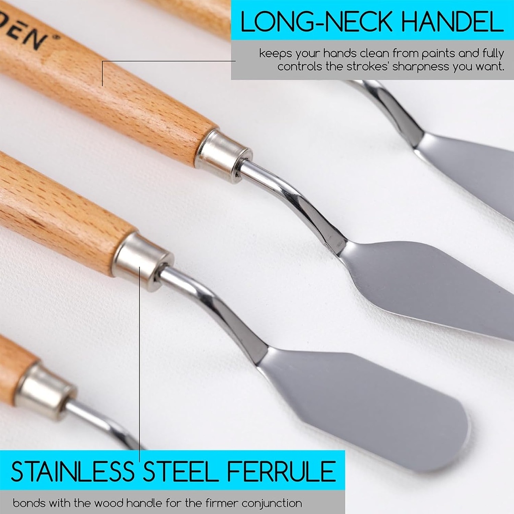 MEEDEN, Palette Knife set 5pcs