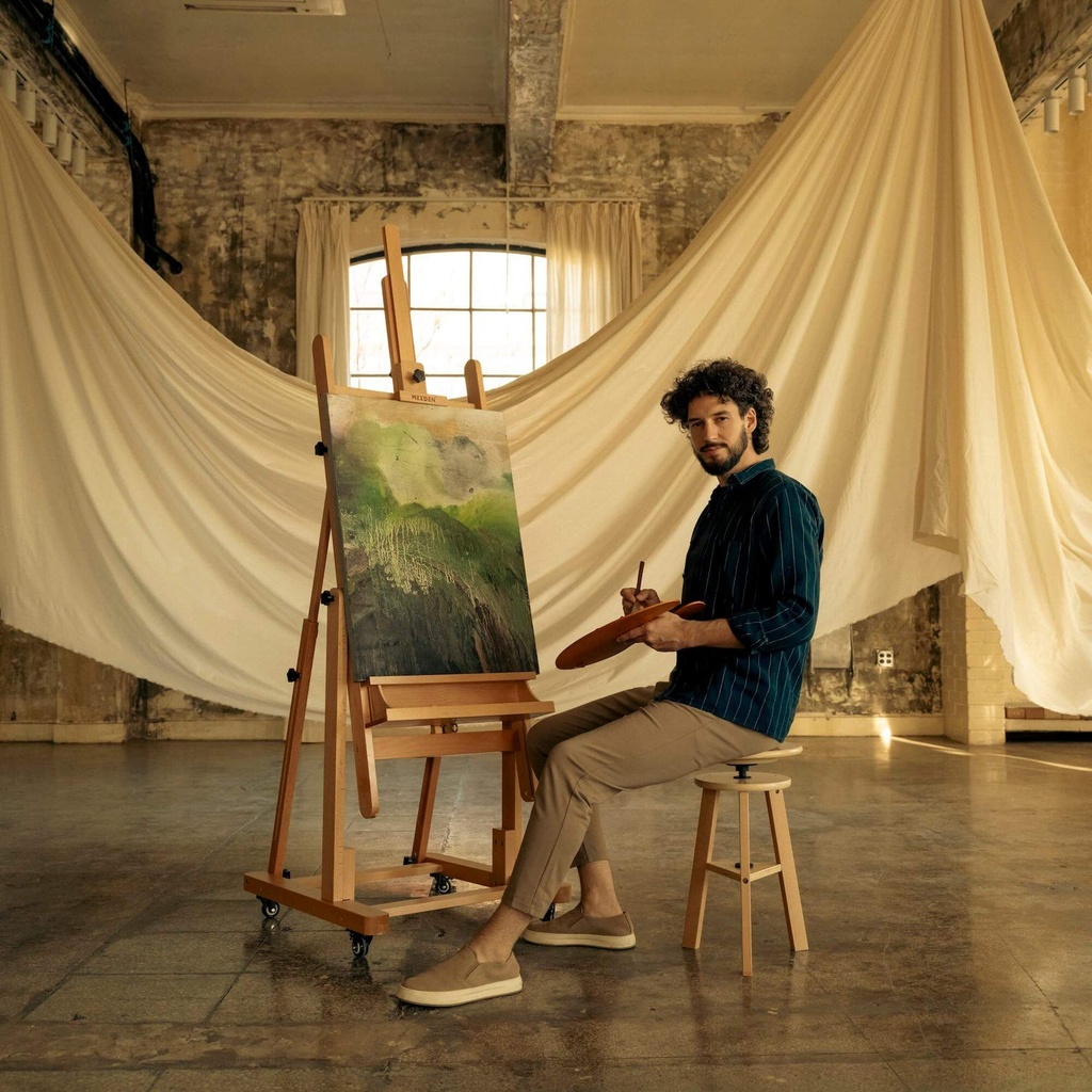 MEEDEN, Easel, Deluxe H-Frame Extra Large Heavy Duty