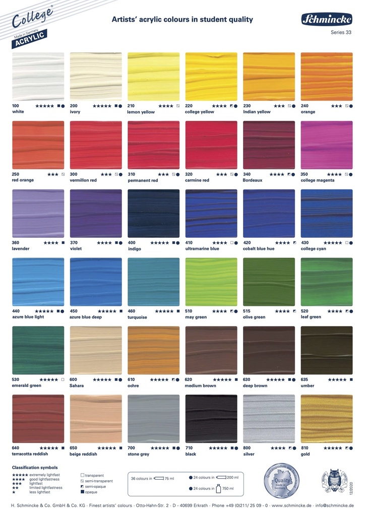 Schmincke, College Acrylic,