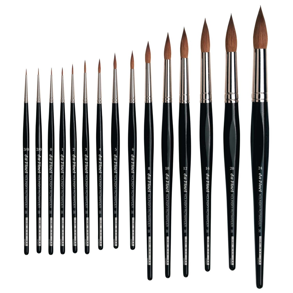 Da Vinci, N36 Water color B Kolinsky red sable (N)